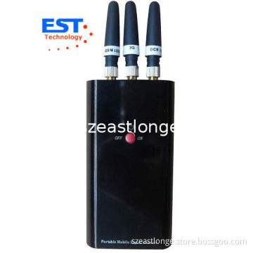 Handheld 3g Portable Cell Phone Jammer / Blocker Est-808ha , 2100 - 2200mhz